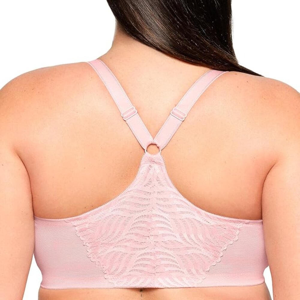 Glamorise Full Figure Front-Closure T-Back WonderWire Underwire Bra 36D NWOT - Picture 2 of 5